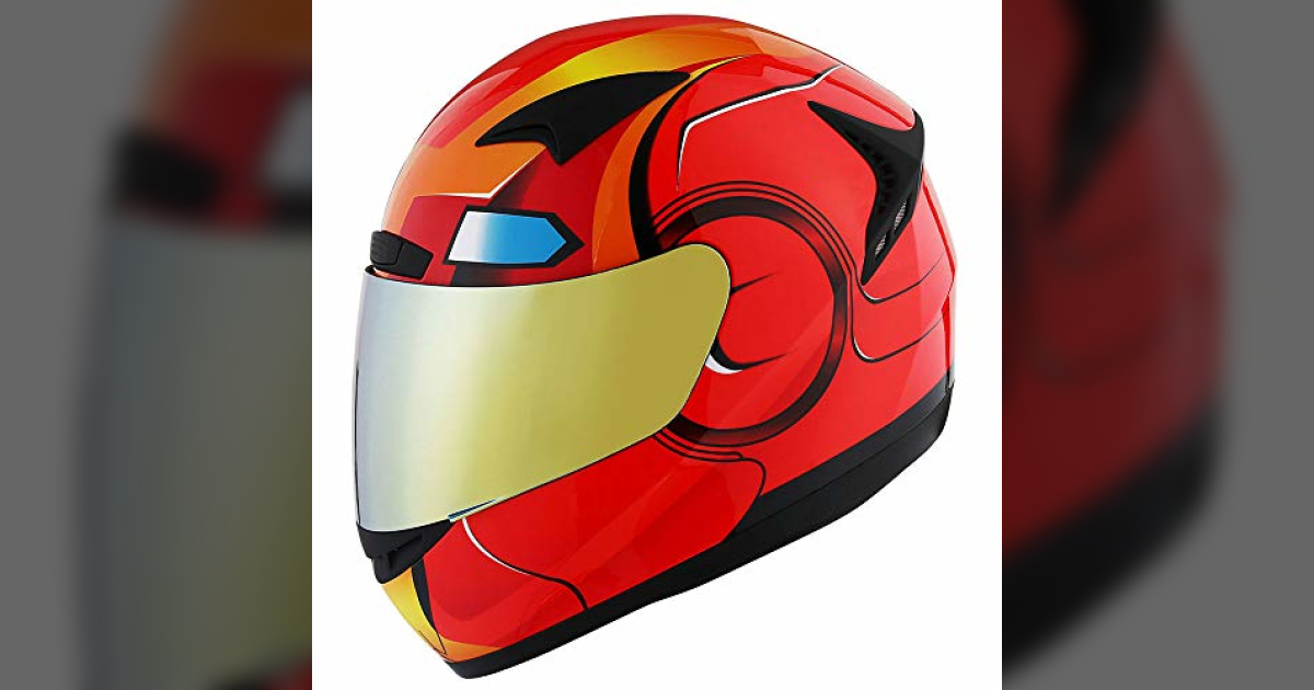 Iron Man Style Full Face Motorcycle Helmet | Marvelous Geeks